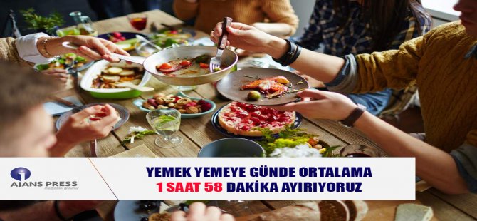 Yemek Yemeye Günde Ortalama 1 Saat 58 Dakika Ayırıyoruz