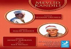 Mevlid Kandili’ne Özel Program