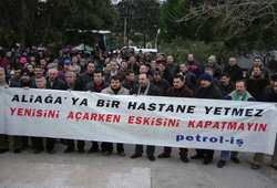 Petrol-İş’den Hastane Eylemi