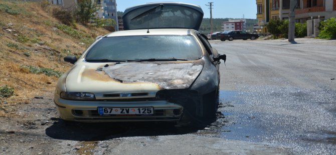 Seyir Halindeki Araç Alev Aldı