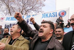 Ankara’da İşçi Eylemi